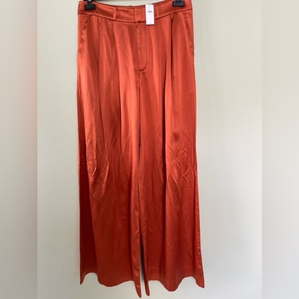 Banana Republic Rust Satin Trousers